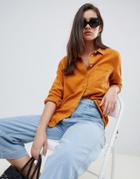 Kings Of Indigo Tencel Shirt With Pocket-yellow