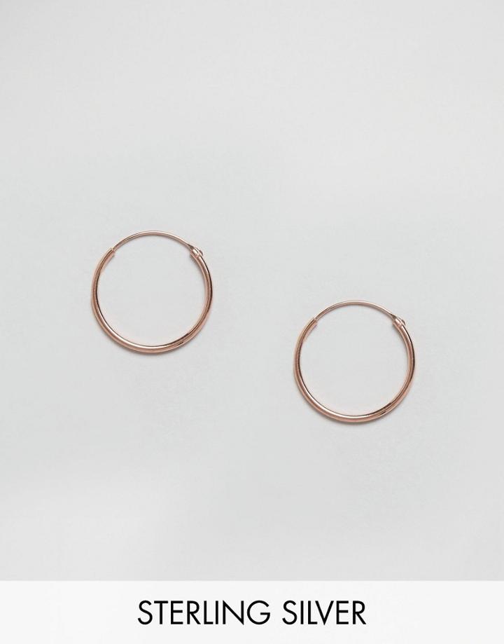 Kingsley Ryan Rose Gold Plated 20mm Hoop Earrings - Rose Gold