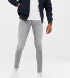 Blend Tall Flurry Muscle Fit Jeans In Gray - Gray