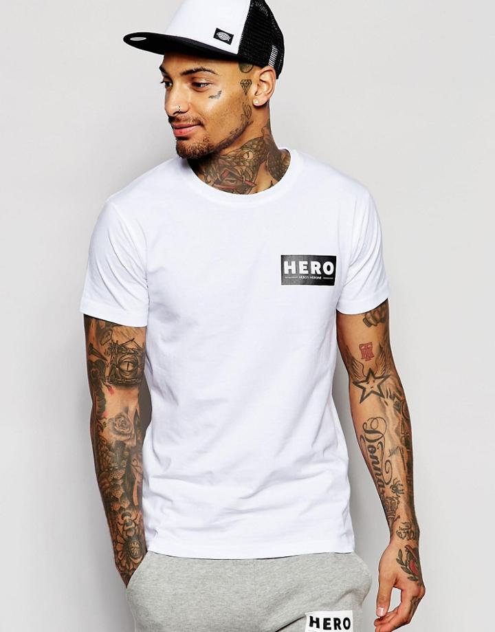 Hero's Heroine T-shirt With Small Logo - White