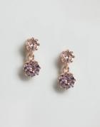 Ted Baker Connolee Crystal Crown Short Drop Earrings - Pink