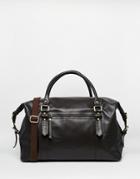 Asos Leather Carryall In Brown - Brown