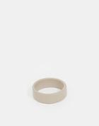 Asos Ring In Rubberised Nude Finish - Nude