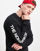 The North Face Hit Long Sleeve T-shirt In Black