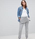 New Look Maternity Tapered Jogger - Gray