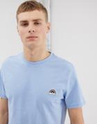 Threadbare Embroidered Rainbow T-shirt - Blue