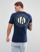 Asos Extreme Muscle T-shirt With La Print - Navy