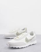 Nike Daybreak Sneakers In Off White And Leopard Print