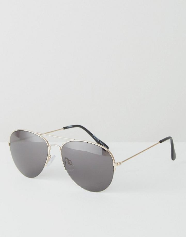 Pieces Malli Aviator Sunglasses - Gold