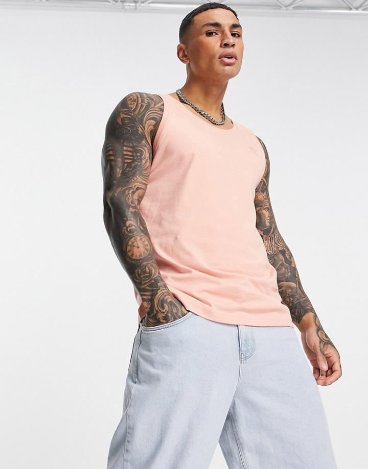 Adidas Originals Trefoil Marshmallow Tank Top In Blush-pink