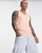 Adidas Originals Trefoil Marshmallow Tank Top In Blush-pink
