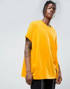 Asos Extreme Oversized T-shirt In Yellow - Yellow