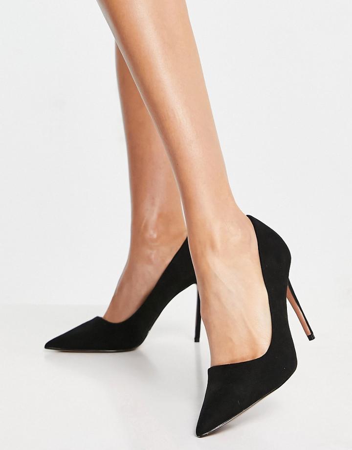 Asos Design Penza Pointed High Heeled Pumps In Black