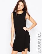 Vero Moda Tall Split Mini Dress - Black