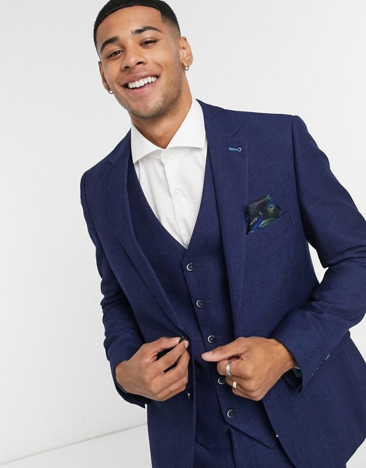 Harry Brown Slim Fit Suit Jacket-navy