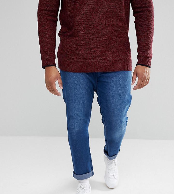 Jacamo Slim Jeans In Stone Wash - Stone