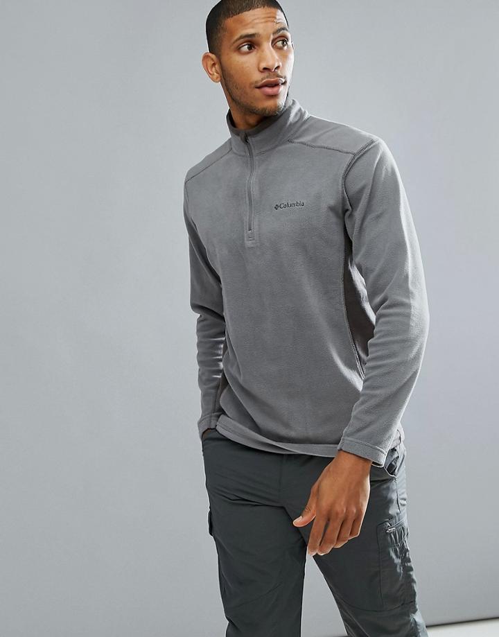 Columbia Klamath Range Ii Half Zip Fleece In Light Gray - Gray