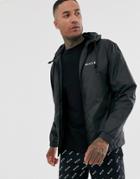 Nicce Windbreaker Jacket In Black - Black