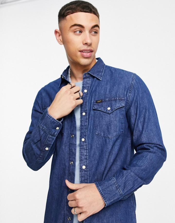 Lee Regular Fit Denim Shirt-blues