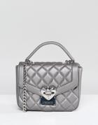 Love Moschino Quilted Cross Body Bag - Silver