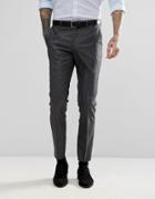 Harry Brown Winter Wedding Blue Tonal Skinny Fit Suit Pants - Blue