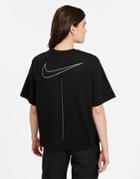 Nike 'pink Out Loud' Boxy T-shirt In Black