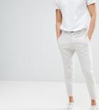 Noak Tapered Cropped Pants In Pale Gray - Gray