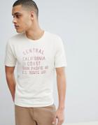 Selected Homme T-shirt With Vintage Graphic Print - Cream