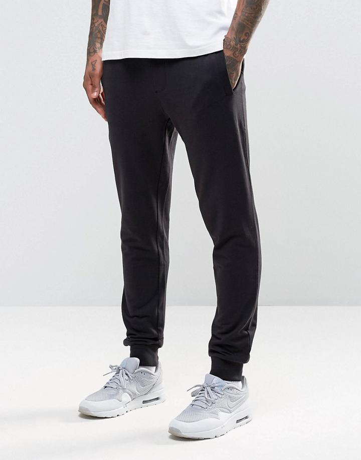 Troy Slim Leg Sweat Pants - Black