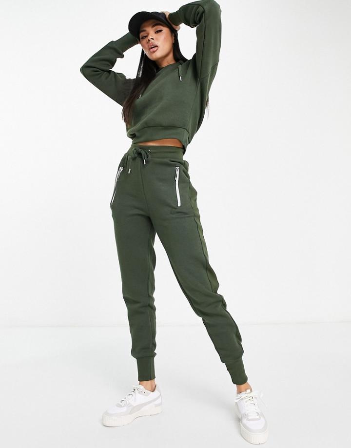 Pindydoll Oleana Hoodie And Sweatpants Tracksuit Set-green