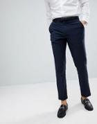 Burton Menswear Skinny Check Smart Pants In Blue - Blue