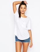 Missguided Pocket T-shirt - White