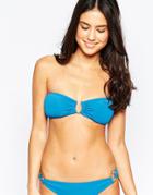 Goddiva Bandeau Bikini Set - Blue