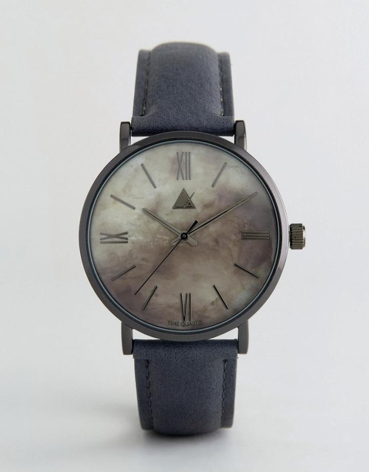 Asos Watch In Gray With Marble Design - Gray