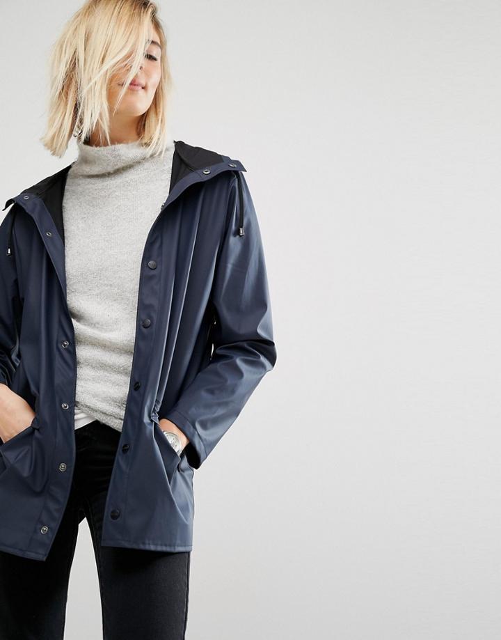 Rains Waterproof Jacket - Navy