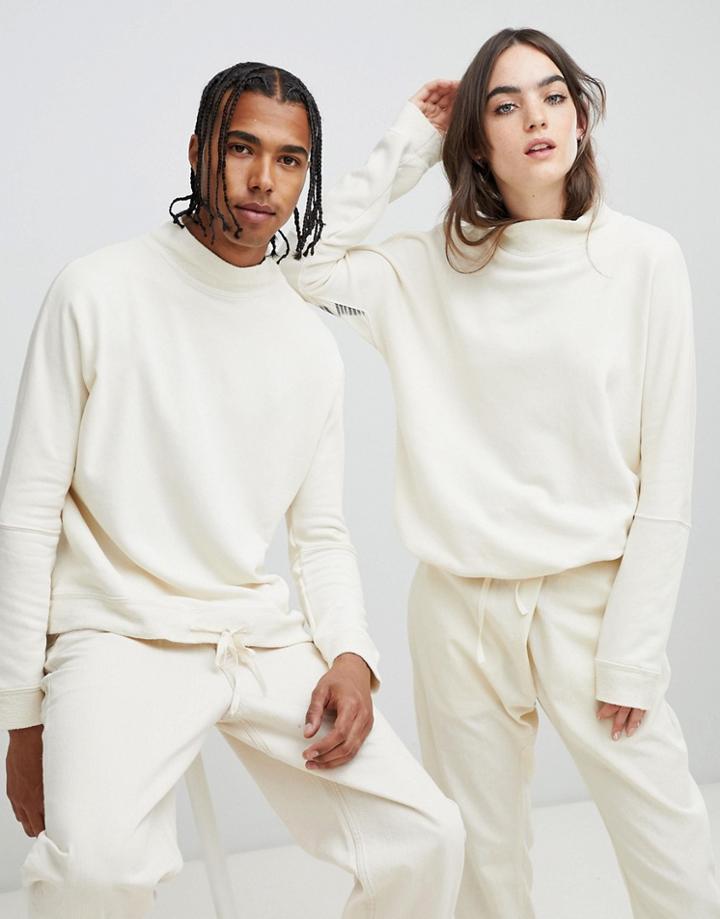 Seeker Dolman Sweatshirt In Organic Cotton - Cream