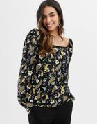 Vila Paisley Long Sleeve Top - Multi