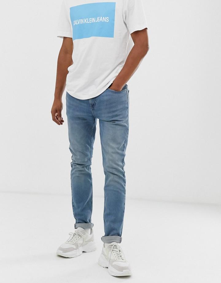 Calvin Klein Jeans Skinny Jeans In Light Wash