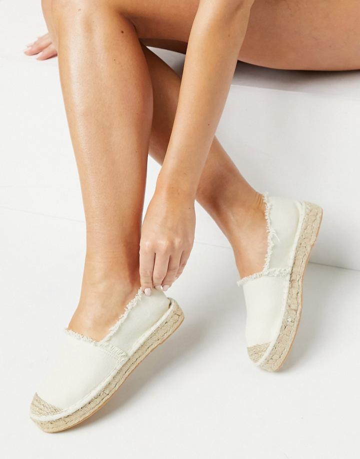 South Beach Espadrilles In Natural-black