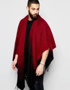 Gregory's Cape With Dip Dye Effect - Black
