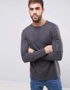 New Look Long Sleeve Top With Ma1 Detail In Gray - Gray