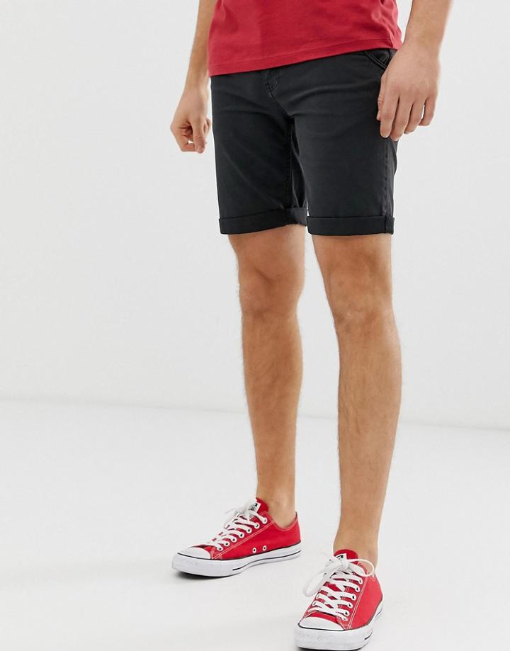 Blend Chino Shorts In Black - Black