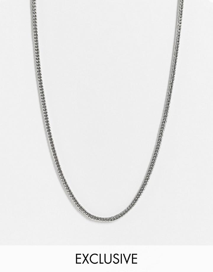 Reclaimed Vintage Inspired Ultimate Heavy Chain Necklace In Silver