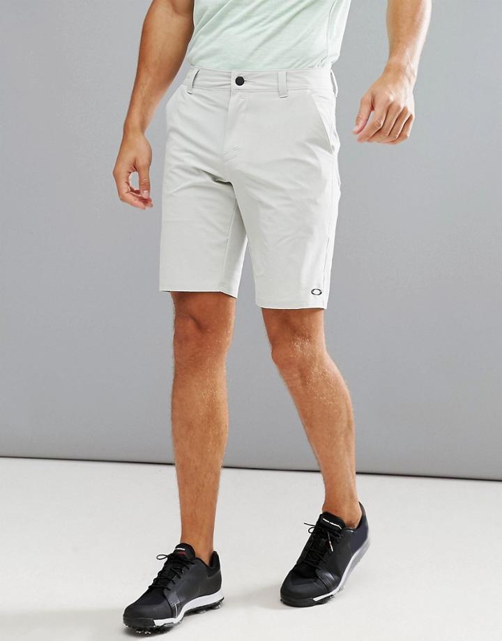 Oakley Golf Stance 2 Chino Shorts Slim Fit In Gray - Gray