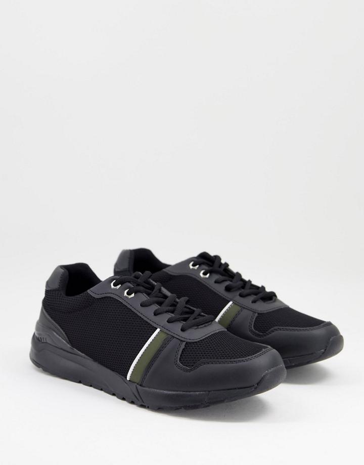 Brave Soul Chunky Runner Sneakers In Black Mix