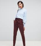 Y.a.s Tall Paperbag Waist Pants - Brown