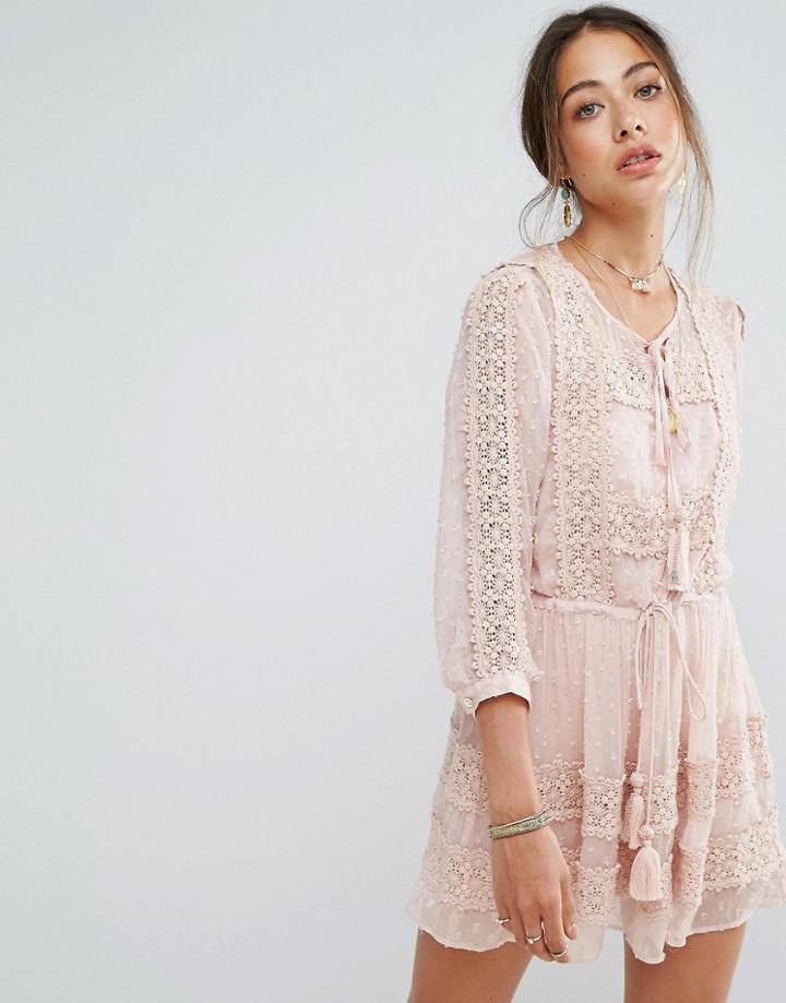 Rahi Cali Dulce Crochet Dress - Pink