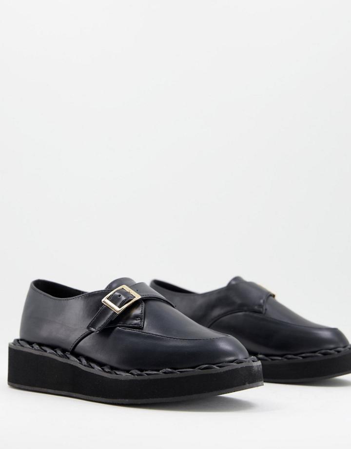 Raid Leonie Flat Shoes With Buckle Detail In Black