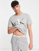 Calvin Klein Ck1 Graphic Lounge T-shirt In Gray