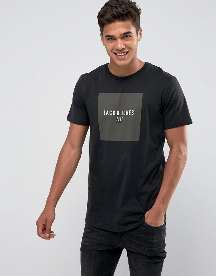 Jack & Jones Regular Fit Logo T-shirt - Black